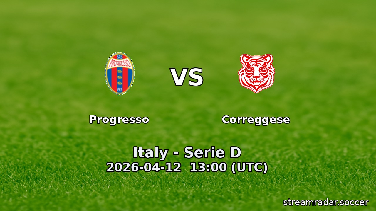 Progresso vs Correggese