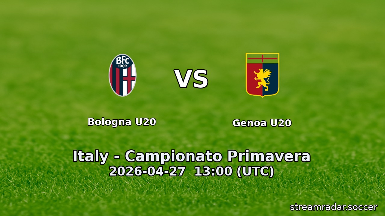 Bologna U20 vs Genoa U20