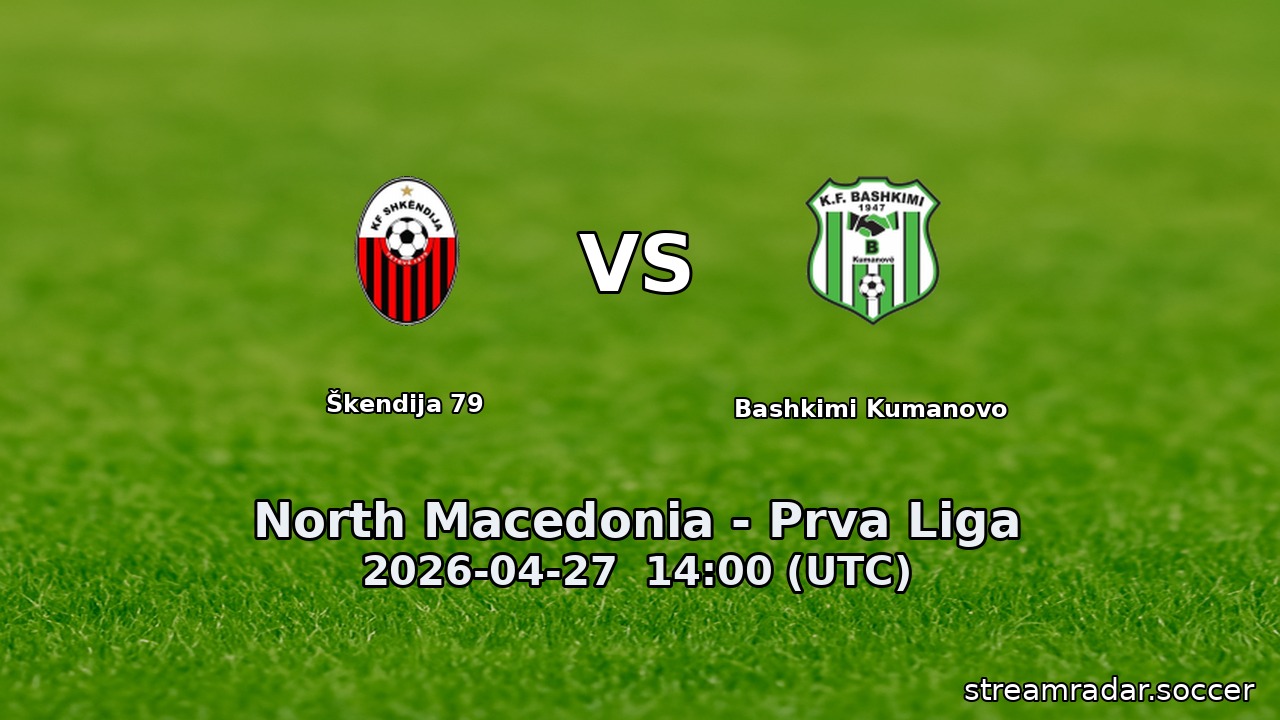 Škendija 79 vs Bashkimi Kumanovo