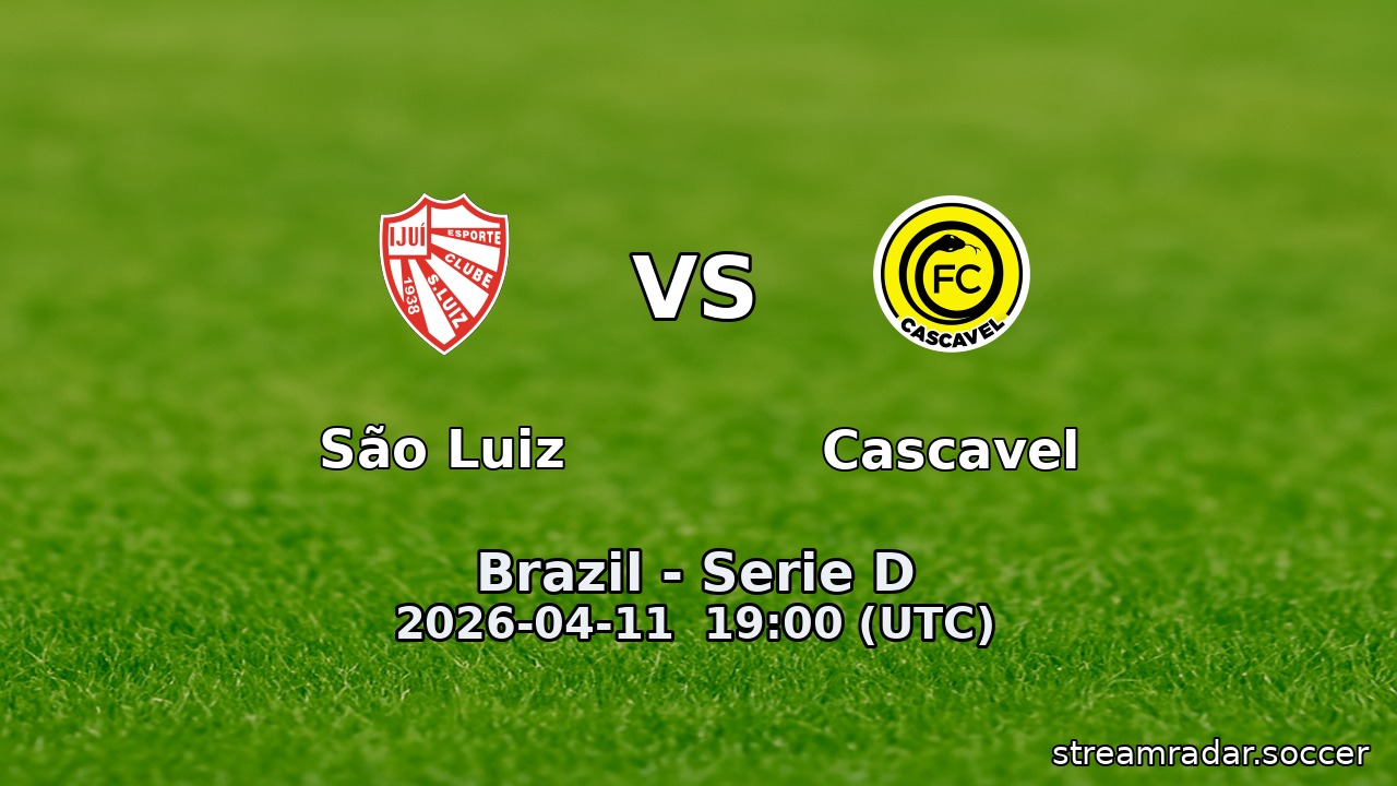 São Luiz vs Cascavel