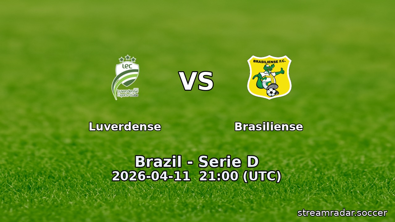 Luverdense vs Brasiliense