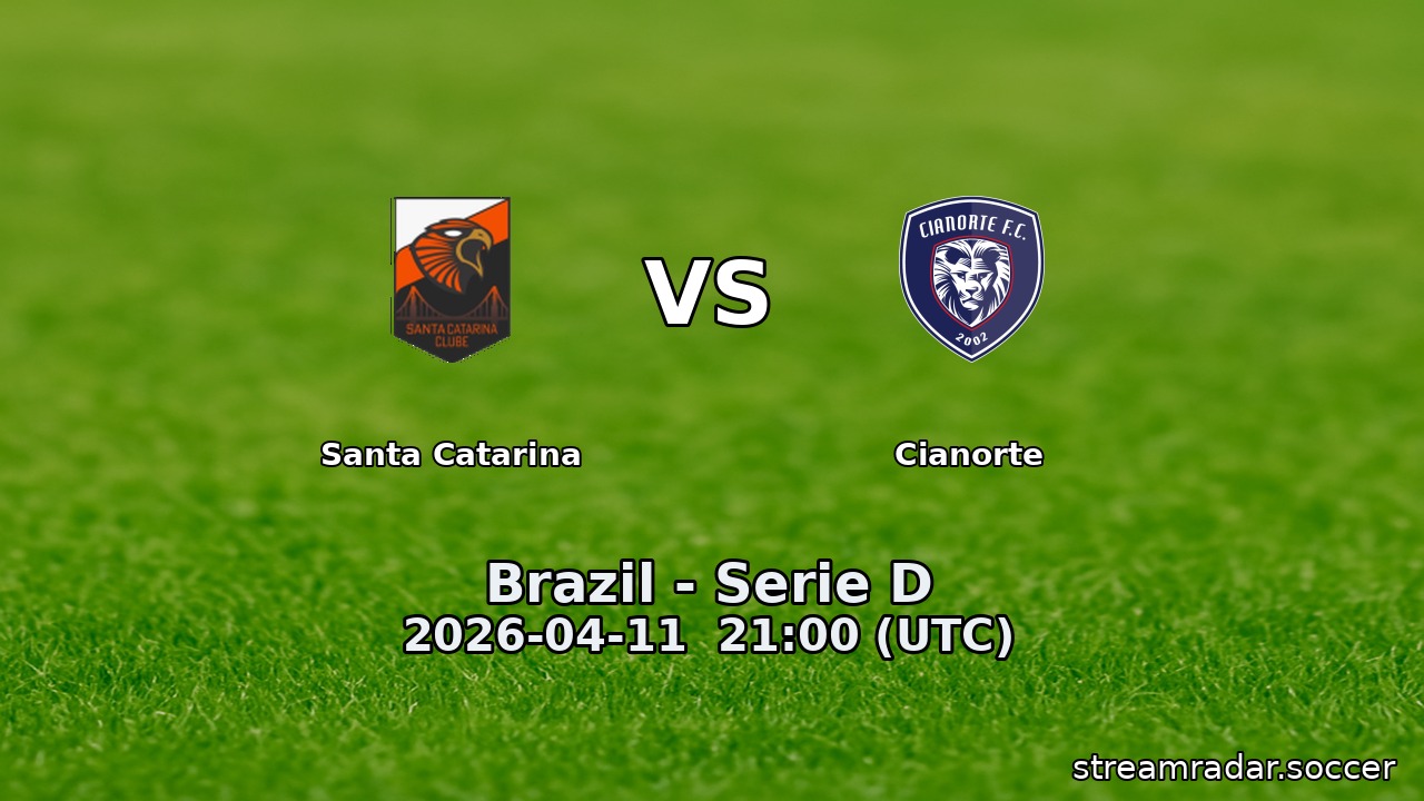 Santa Catarina vs Cianorte