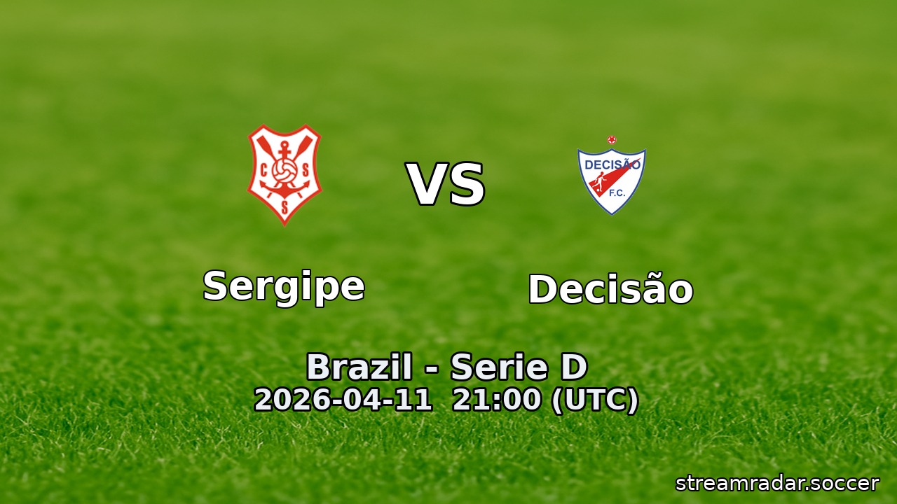 Sergipe vs Decisão
