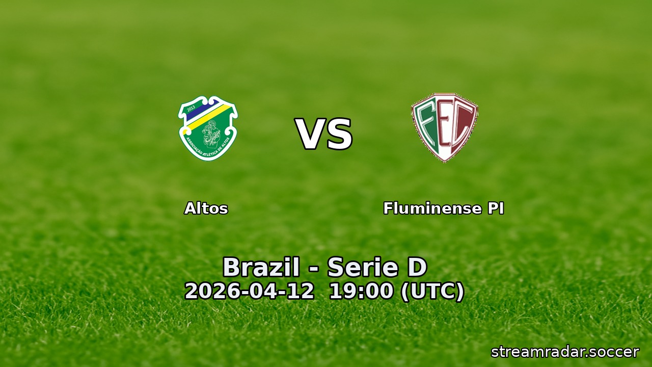 Altos vs Fluminense PI