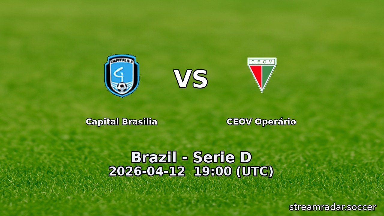Capital Brasilia vs CEOV Operário
