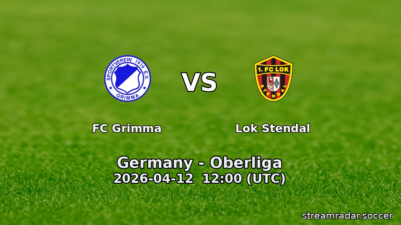 FC Grimma vs Lok Stendal