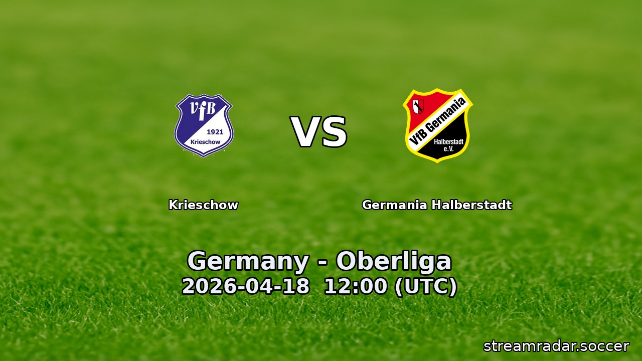Krieschow vs Germania Halberstadt