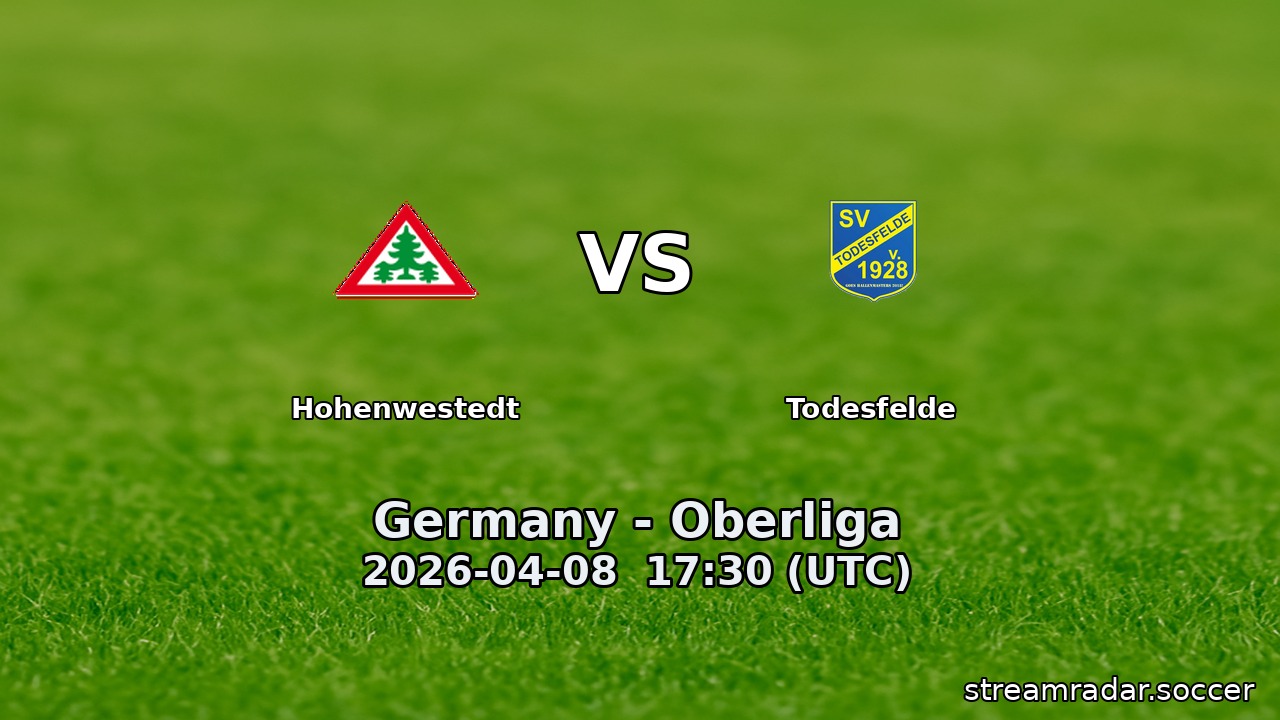 Hohenwestedt vs Todesfelde