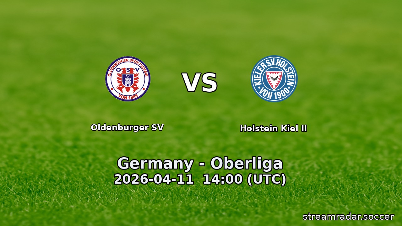 Oldenburger SV vs Holstein Kiel II