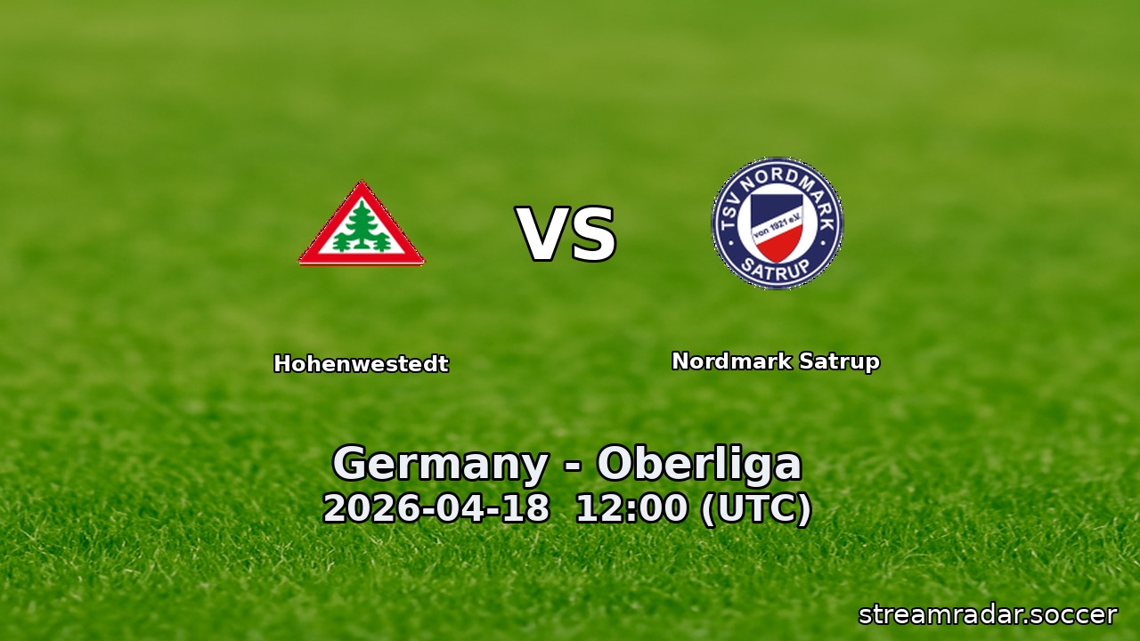 Hohenwestedt vs Nordmark Satrup