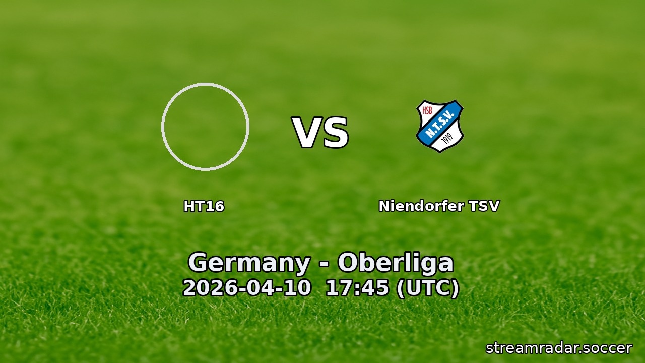 HT16 vs Niendorfer TSV