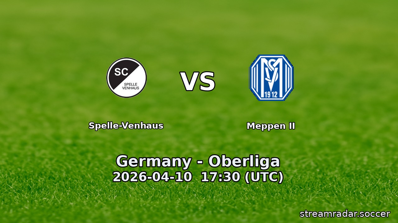 Spelle-Venhaus vs Meppen II
