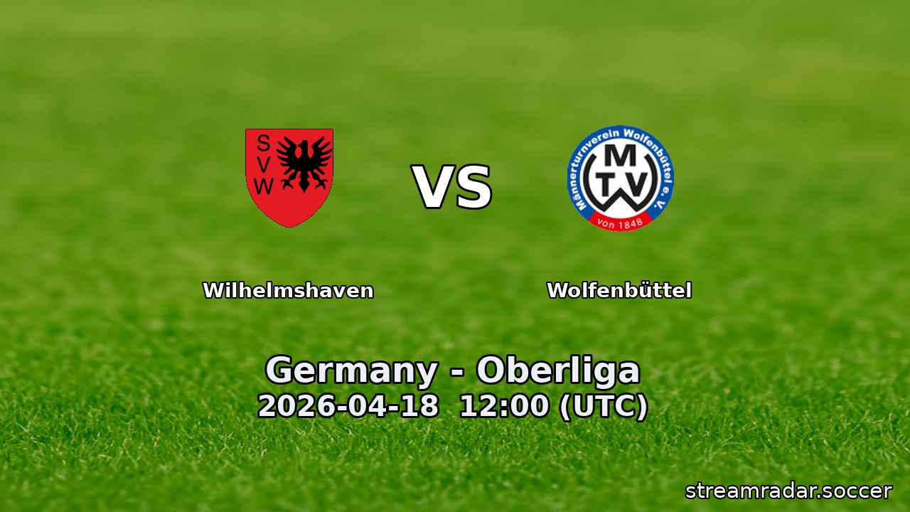 Wilhelmshaven vs Wolfenbüttel