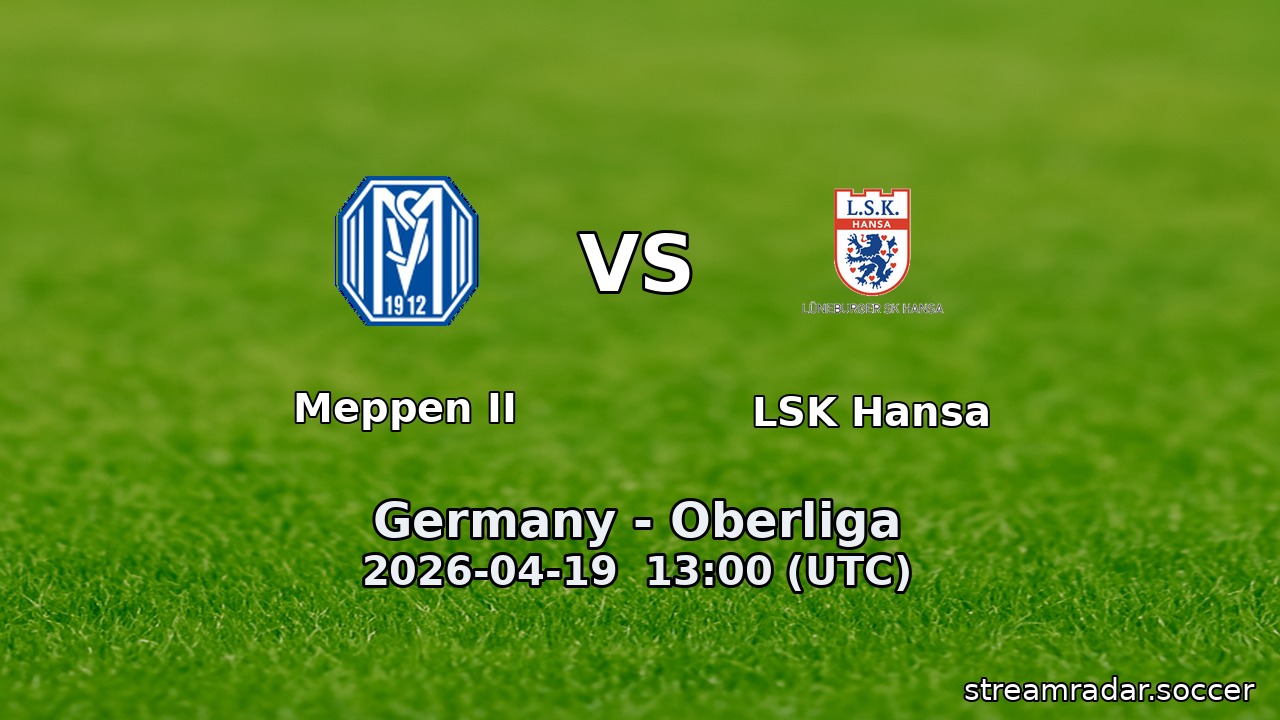 Meppen II vs LSK Hansa