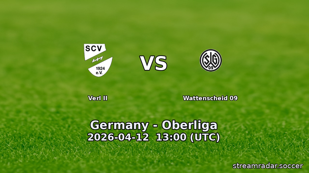 Verl II vs Wattenscheid 09