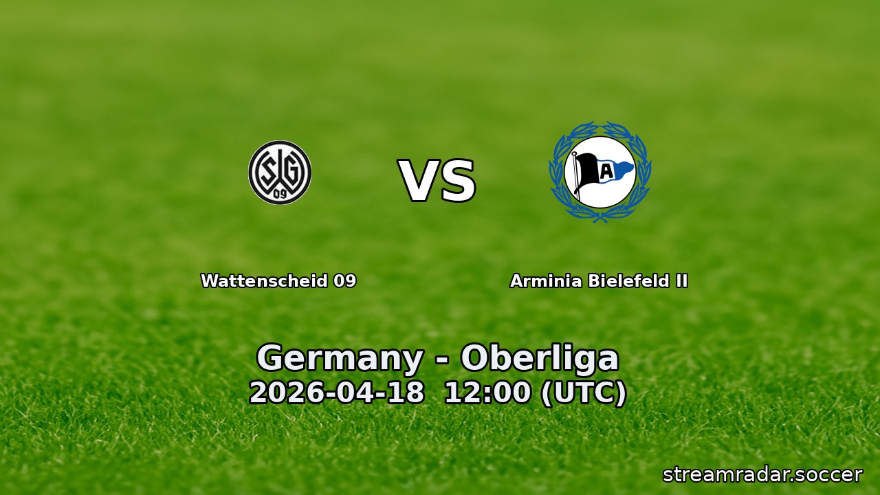 Wattenscheid 09 vs Arminia Bielefeld II