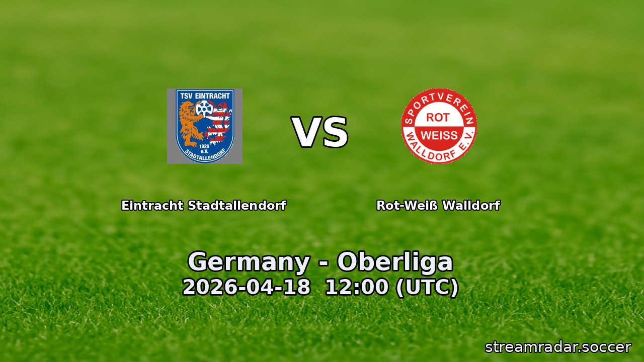 Eintracht Stadtallendorf vs Rot-Weiß Walldorf