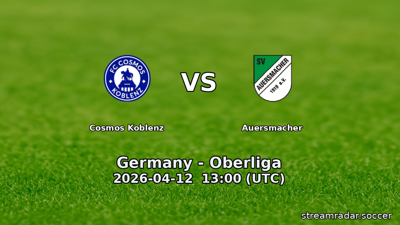 Cosmos Koblenz vs Auersmacher