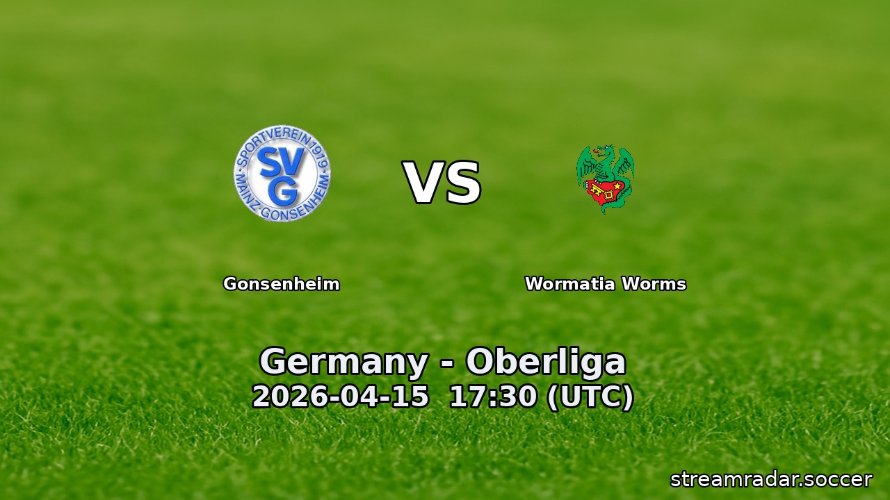 Gonsenheim vs Wormatia Worms