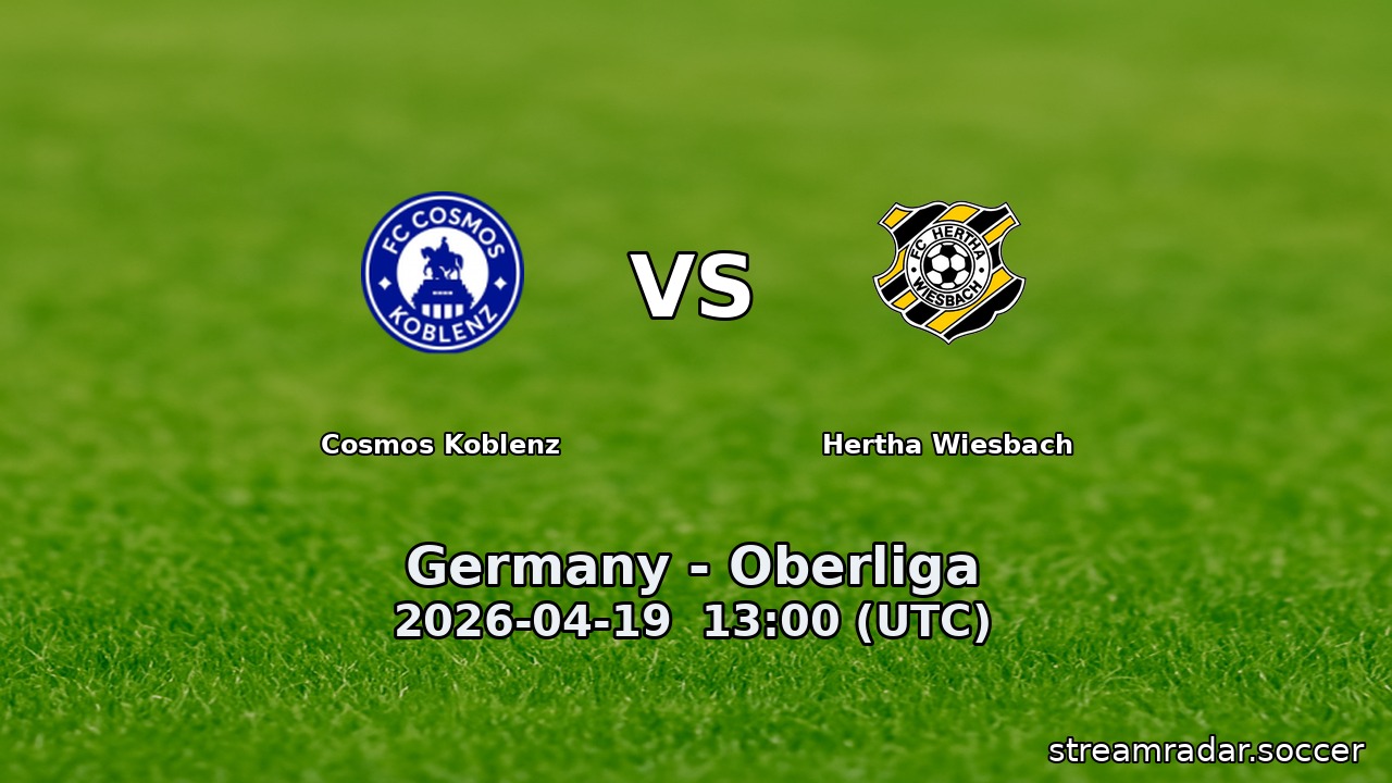 Cosmos Koblenz vs Hertha Wiesbach
