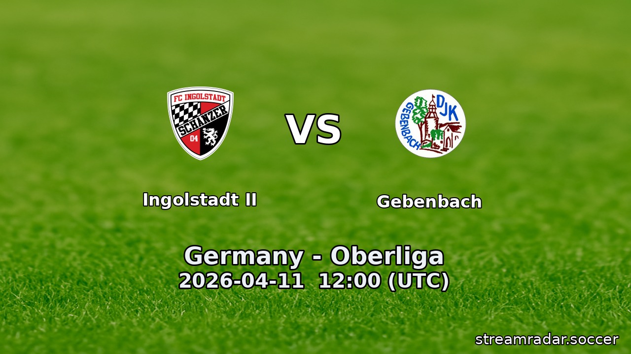 Ingolstadt II vs Gebenbach