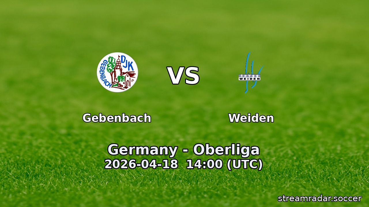 Gebenbach vs Weiden