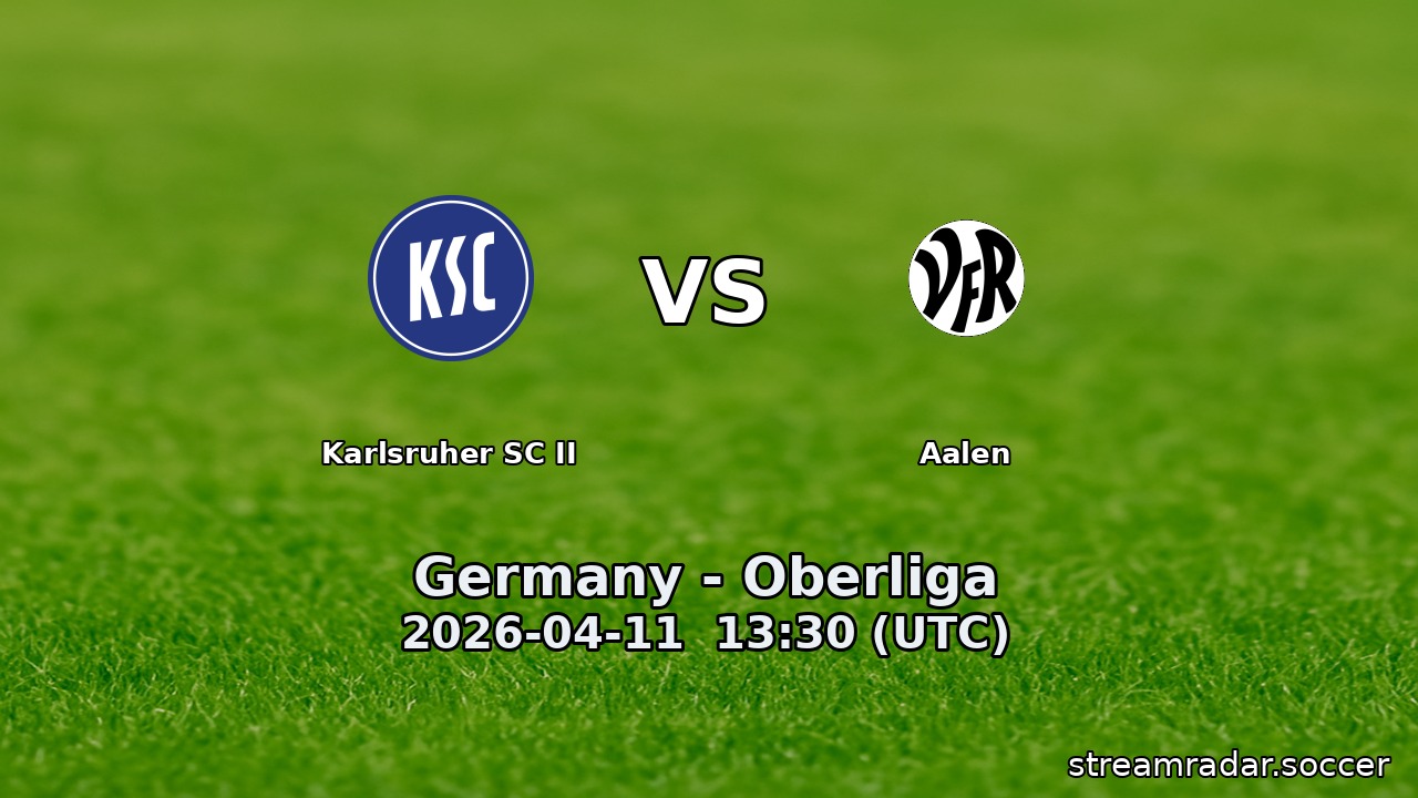 Karlsruher SC II vs Aalen