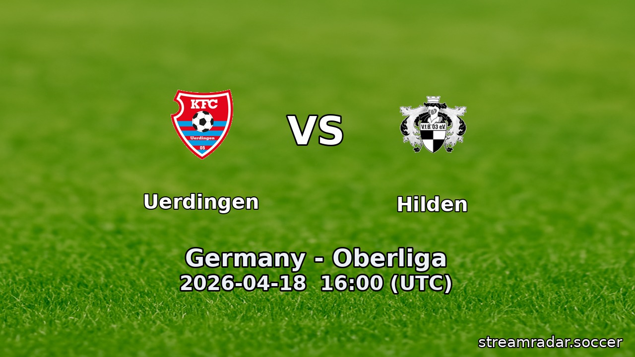 Uerdingen vs Hilden