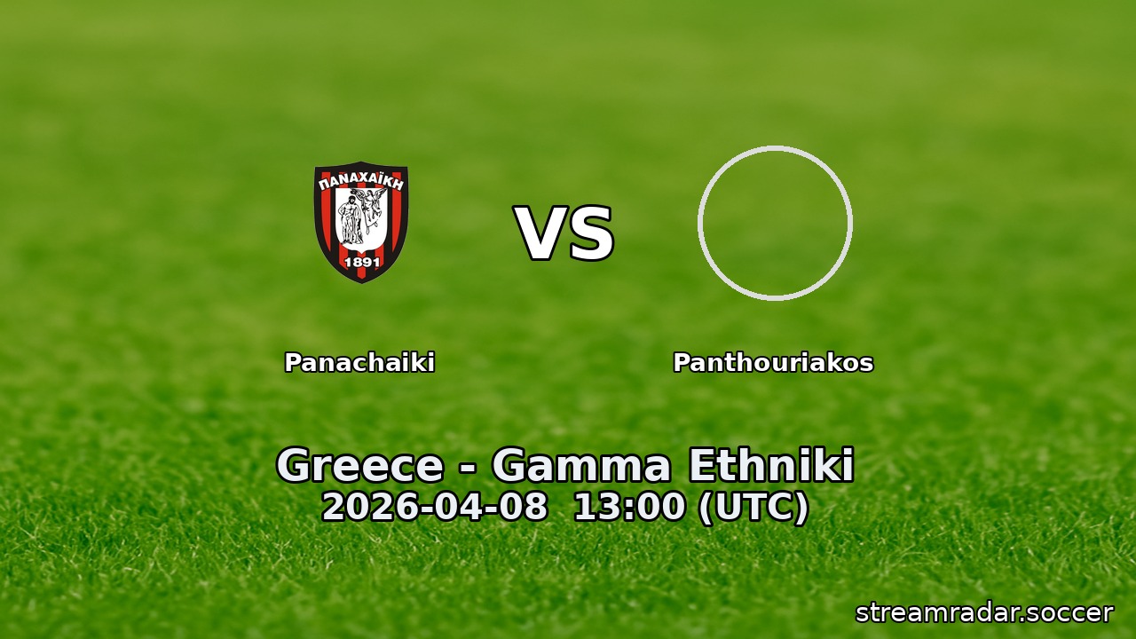 Panachaiki vs Panthouriakos