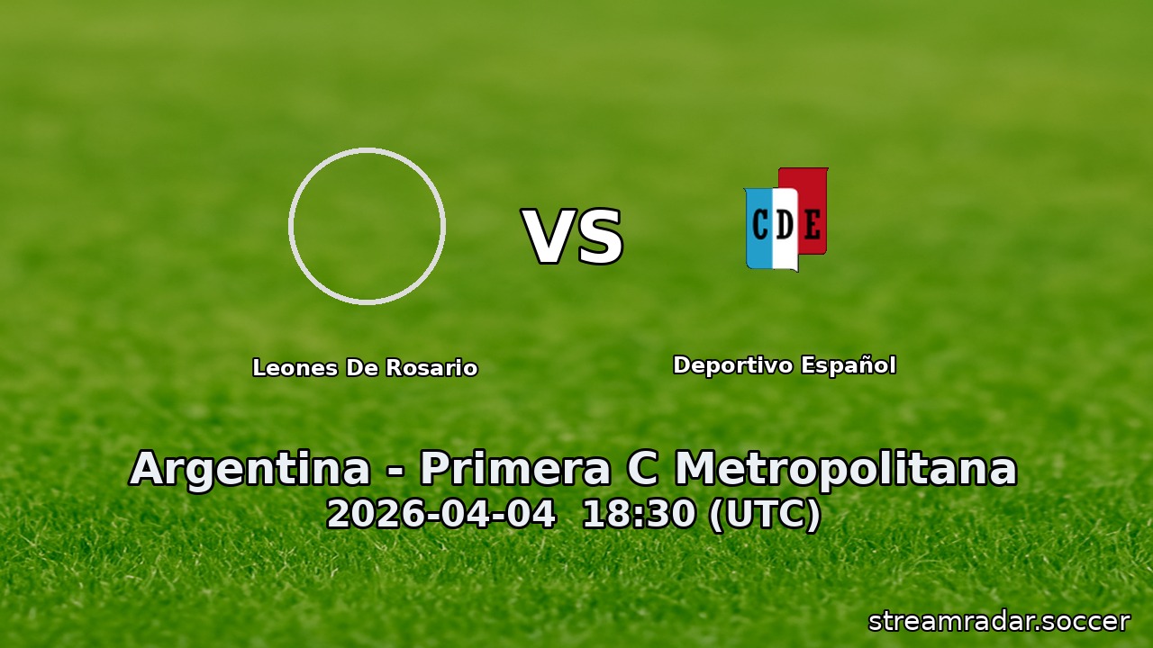 Leones De Rosario vs Deportivo Español