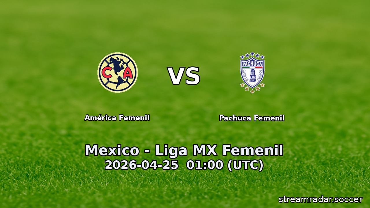 América Femenil vs Pachuca Femenil