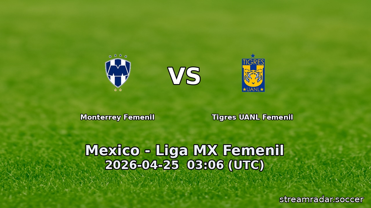 Monterrey Femenil vs Tigres UANL Femenil