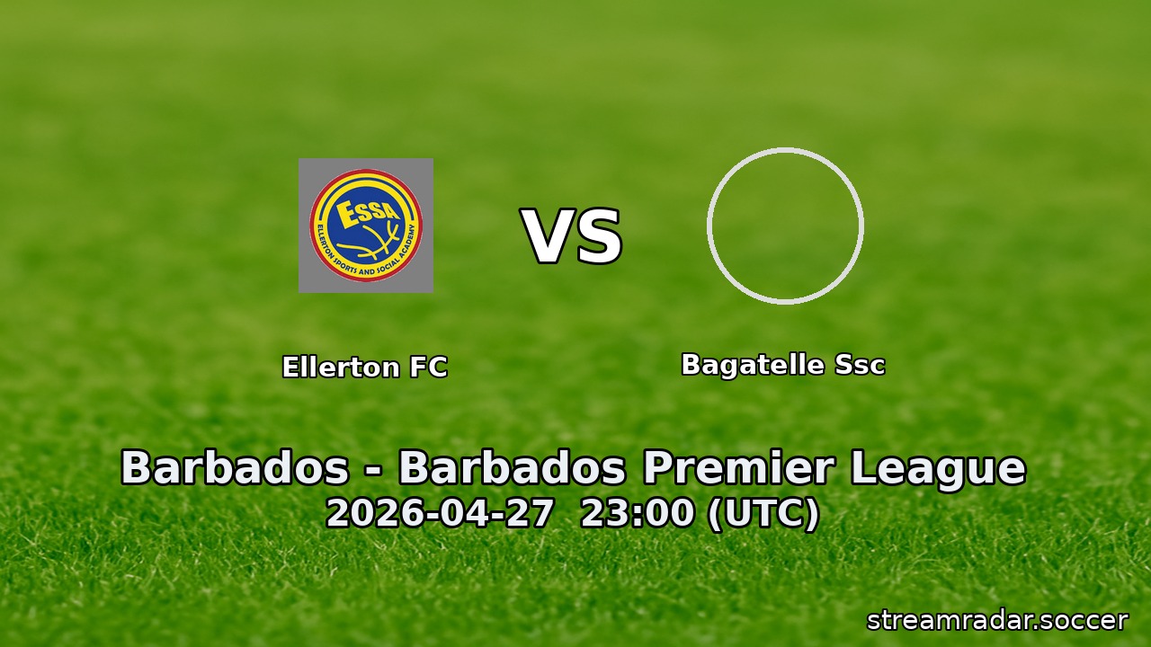 Ellerton FC vs Bagatelle Ssc