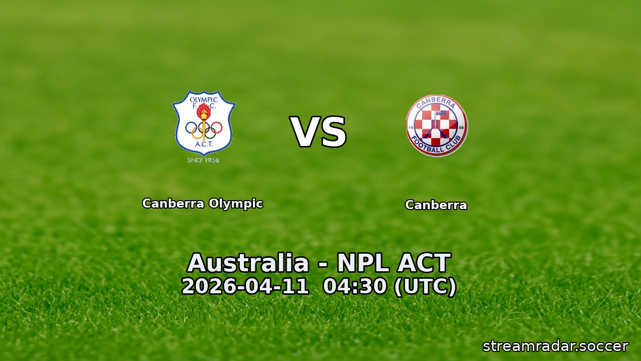 Canberra Olympic vs Canberra