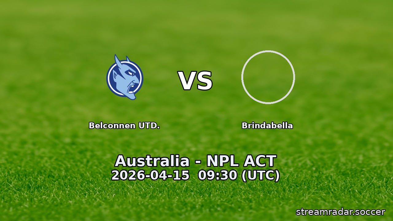 Belconnen UTD. vs Brindabella