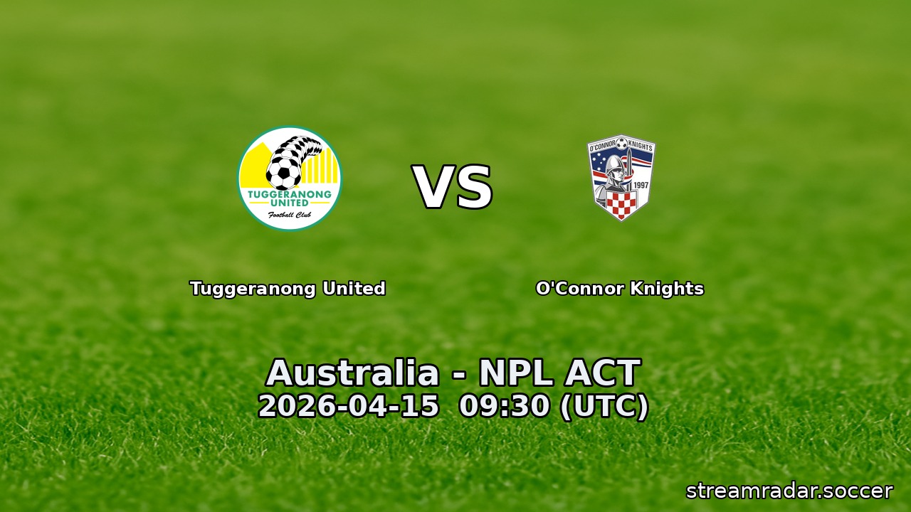 Tuggeranong United vs O'Connor Knights