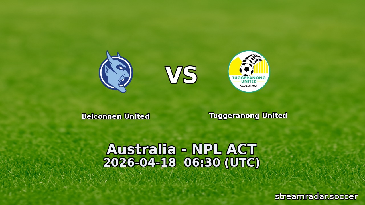 Belconnen United vs Tuggeranong United