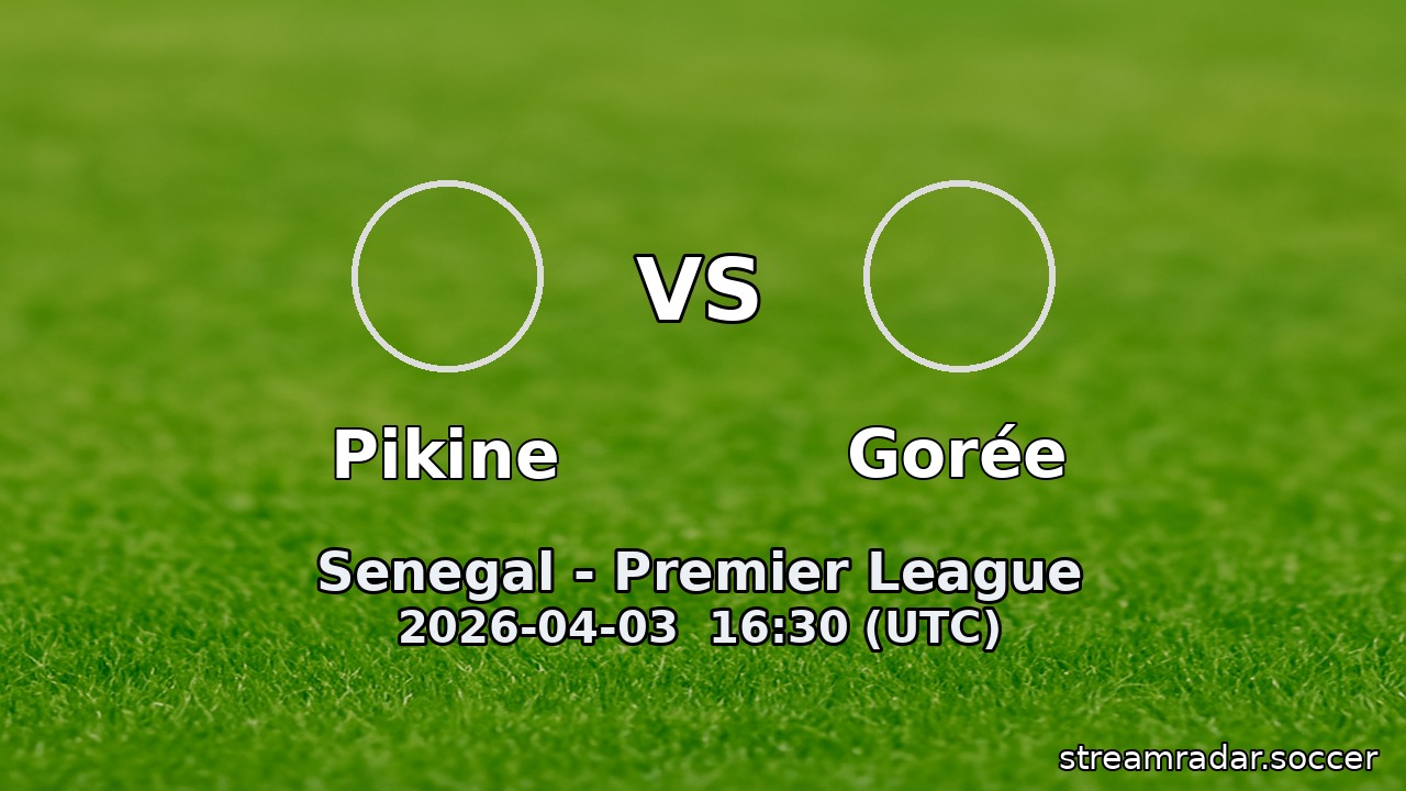 Pikine vs Gorée