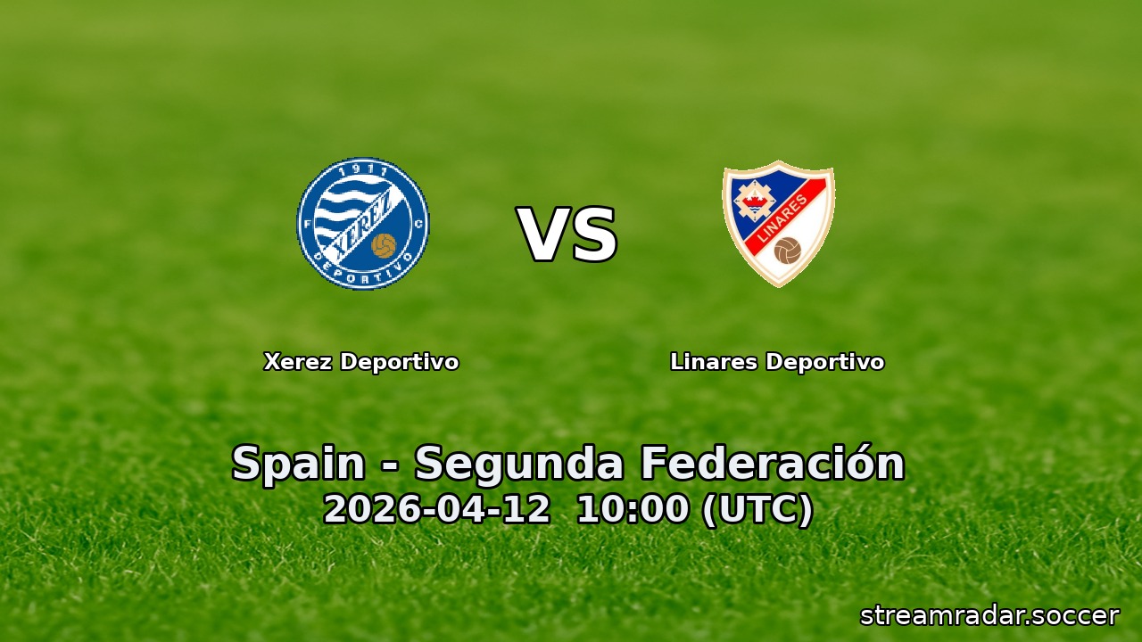 Xerez Deportivo vs Linares Deportivo