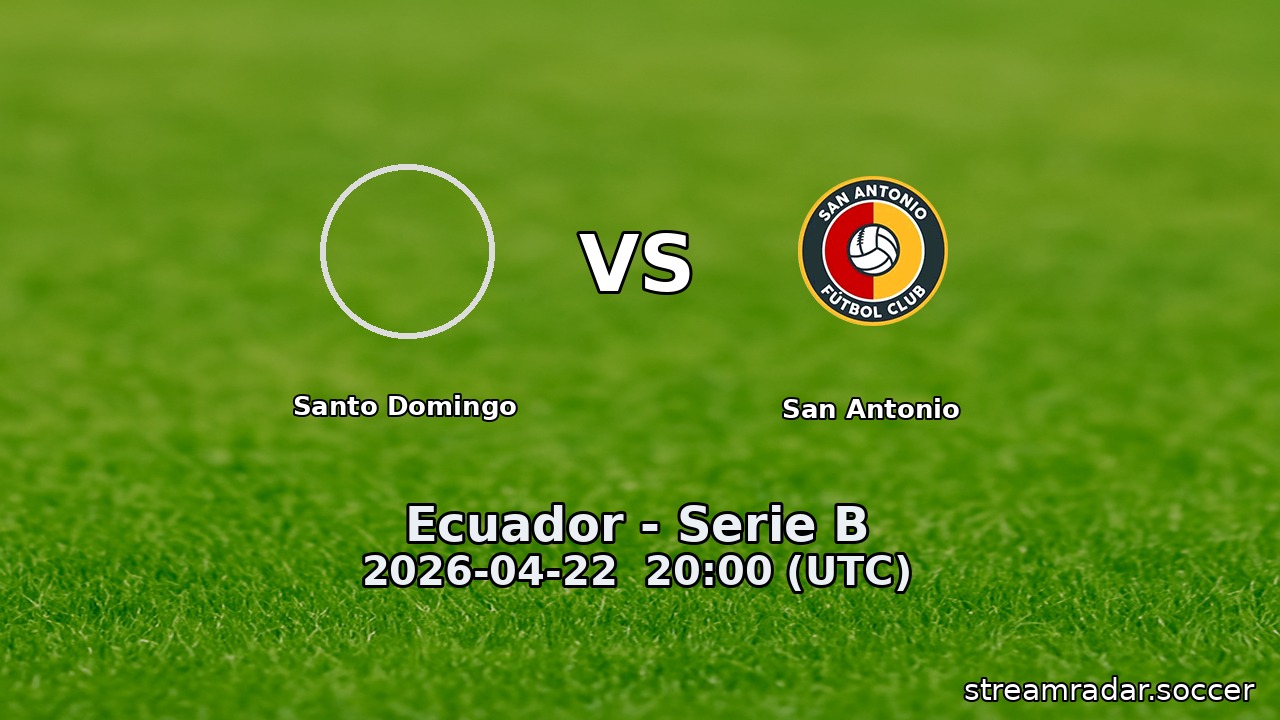 Santo Domingo vs San Antonio