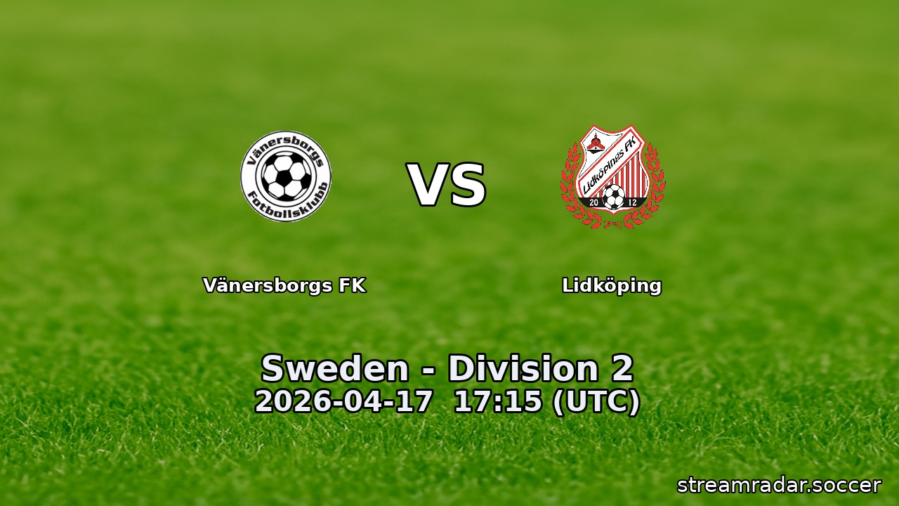 Vänersborgs FK vs Lidköping