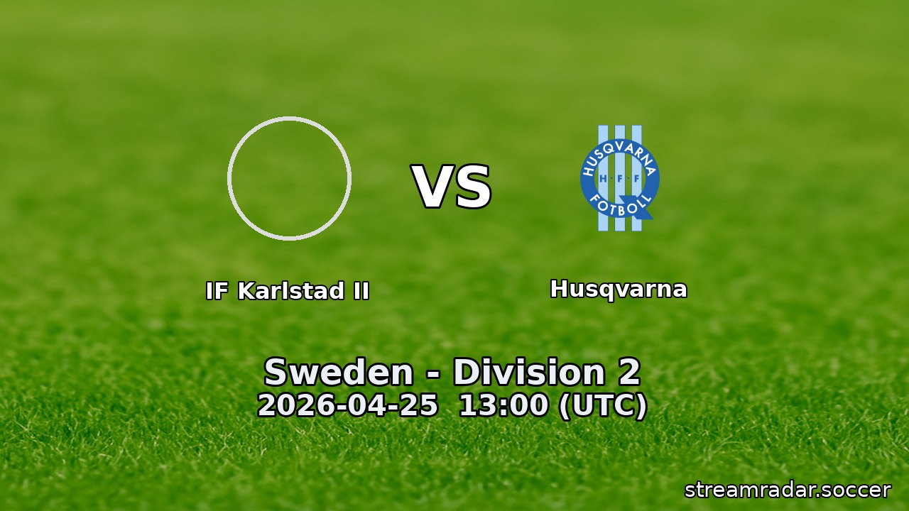 IF Karlstad II vs Husqvarna