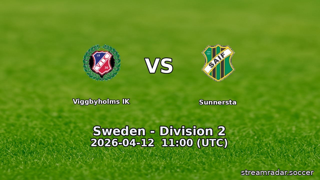 Viggbyholms IK vs Sunnersta