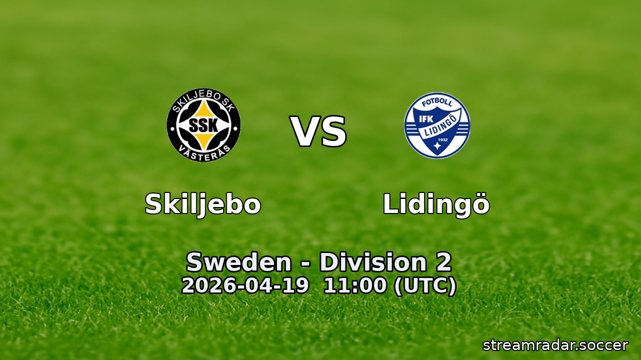 Skiljebo vs Lidingö