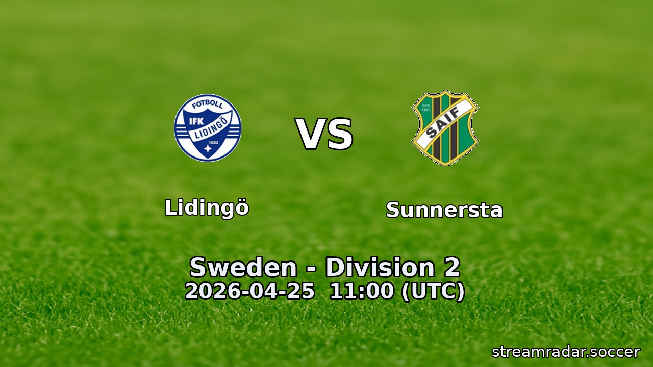 Lidingö vs Sunnersta