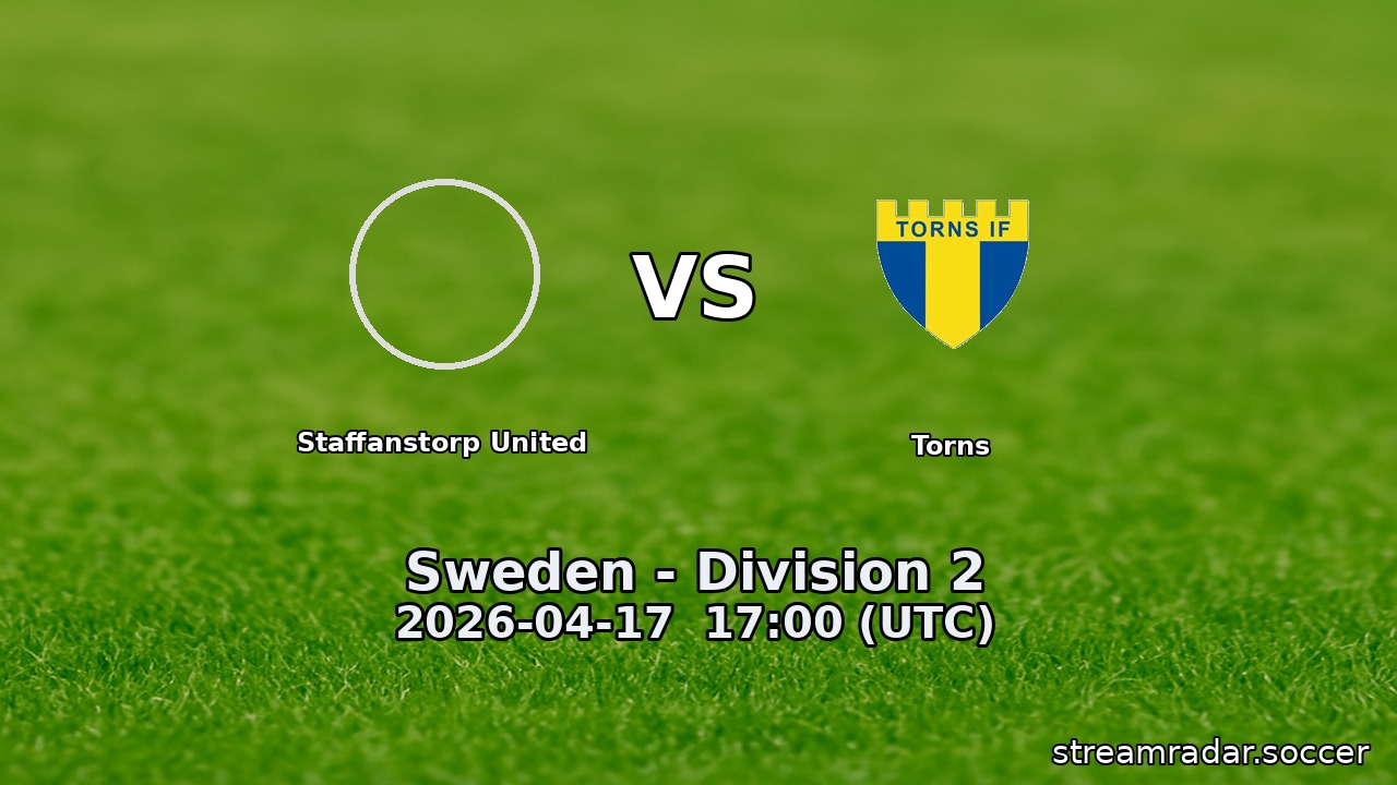 Staffanstorp United vs Torns