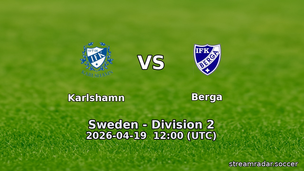 Karlshamn vs Berga