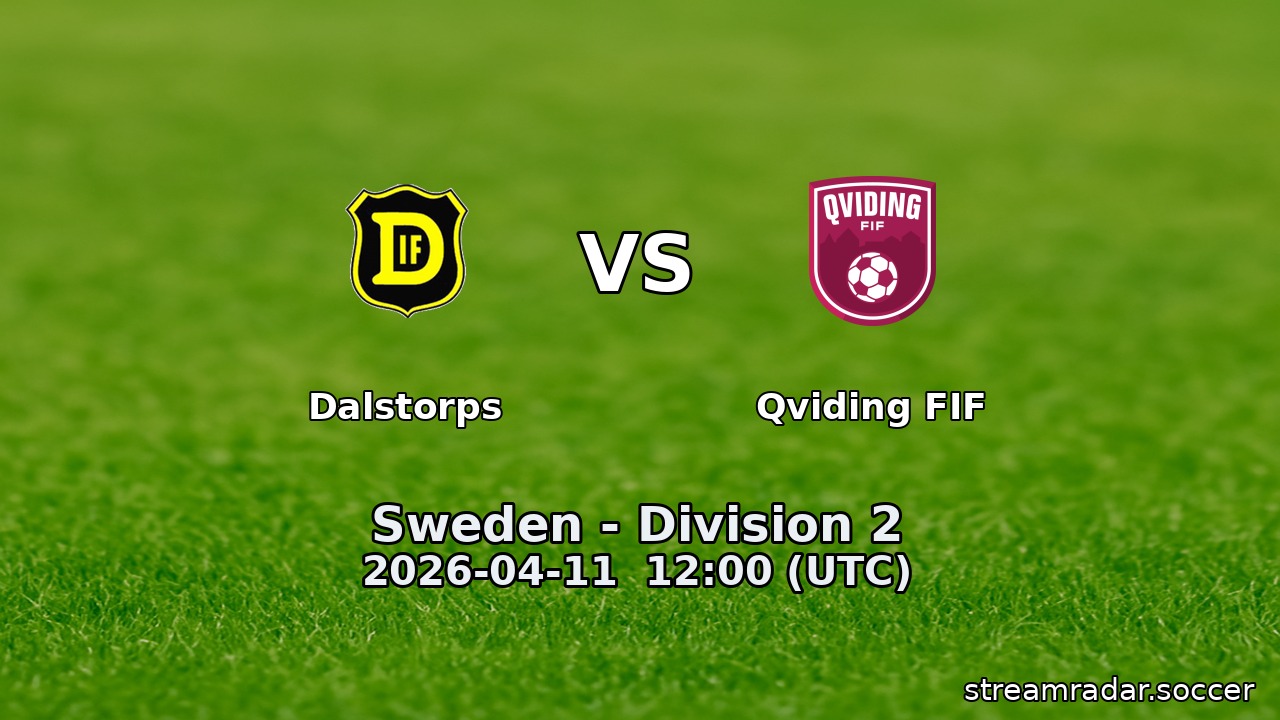 Dalstorps vs Qviding FIF