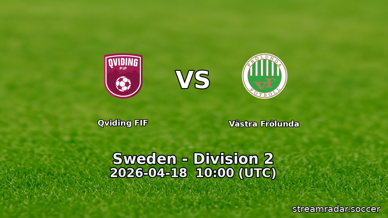 Qviding FIF vs Västra Frölunda