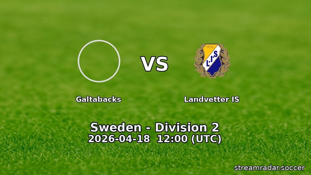 Galtabacks vs Landvetter IS
